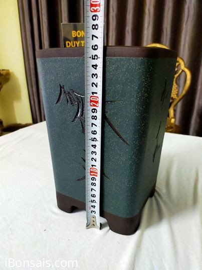 Chậu Vuông Thống Xanh Lá Nhỏ