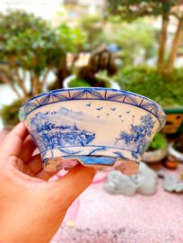 Kt 15x6 chuẩn vẽ tay sơn thủy hữu tình. 