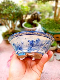 Kt 15x6 chuẩn vẽ tay sơn thủy hữu tình. 
