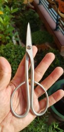 Kéo tỉa dăm cao cấp Nasu trái cà tím chất thép trắng không rỉ,size 180