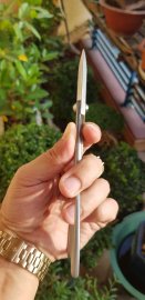 Kéo tỉa dăm cao cấp Nasu trái cà tím chất thép trắng không rỉ,size 180