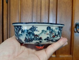 Collection, supper mini Bonsai pot, hand sketch artwork