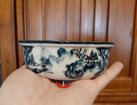 Collection, supper mini Bonsai pot, hand sketch artwork