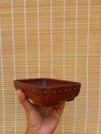 Giao lưu ae chậu cũ tử sa mịn dáng đẹp kt 17x13,5x4
