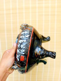 Ang 3 chân cũ kt 30x22, triện mộc đủ