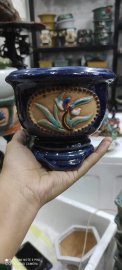 Chậu tròn, chữ nhật  mini đắp nổi gốm giả cổ Đồng Nai