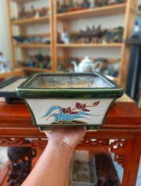Chậu xưa Biên Hòa tích Mai Lan Cúc Trúc.