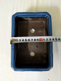 Chậu tráng men xanh