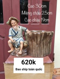 Chậu tượng bonsai.