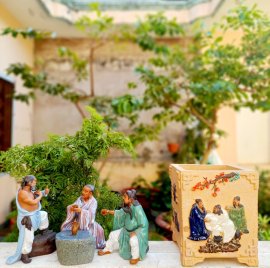 Chậu tượng Tam Quốc