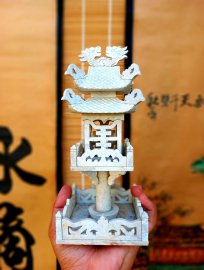 Chùa Một Cột tạo tác thủ công kỹ thuật cao bằng đá.
