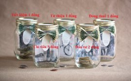 Quản lý tiền bạc bằng 5 chiếc lọ