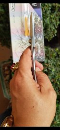 Còn duy nhất Kéo tỉa thép trắng  có độ kháng rỉ cao,size16