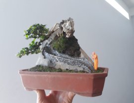 Tiểu cảnh Bái Phật...