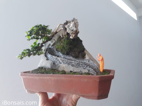 Tiểu cảnh Bái Phật...