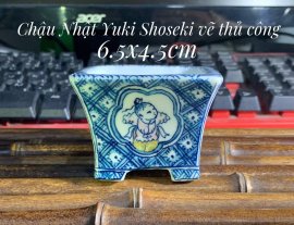 Chậu vẽ tay thủ công Yuki Shoseki giá 2.350k /cái bao ship