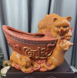 Chậu tượng Quý Mão đã ra thành phẩm.