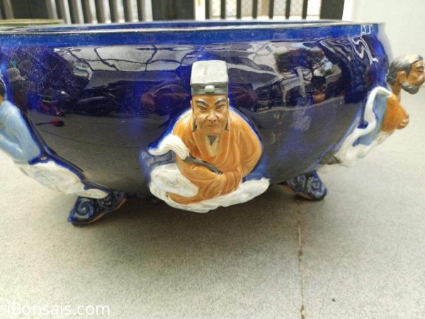 Nhận oder chậu tàu bát tiên đắp nổi