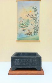 Chậu đá Minh Văn nguyên khối
