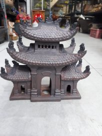 Cổng tam quan và chùa 2 mái