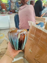 Chậu chum 55k/ 1 cái cao 13 miệng 10