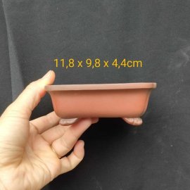 Chậu chữ nhật thủ công, cánh dán; size nhỏ CN031