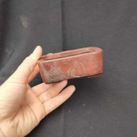 Chậu chữ nhật hoa văn đắp nổi CN037