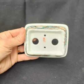 Chậu chữ nhật vẽ tay phong cảnh, 4 mặt Cn034