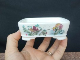 Chậu chữ nhật vẽ phong cảnh 2 mặt CN014