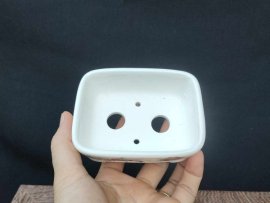 Chậu chữ nhật vẽ phong cảnh 2 mặt CN014