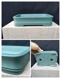 Chậu chữ nhật cạn, viền lõm; bộ gồm 3 mẫu CN038