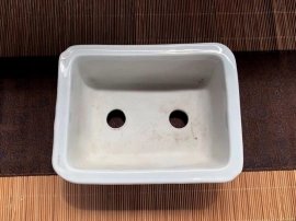 Teizan chậu chữ nhật khuôn hình Bạch Long