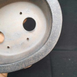 Chậu oval cạn chế tác thủ công; size nhỏ OV002