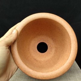 Chậu cát tím điêu khắc thủ công; quặng thô nguyên bản T055