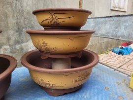 455k/ combo 6 chiếc chậu tròn lỗi thanh lí ạ