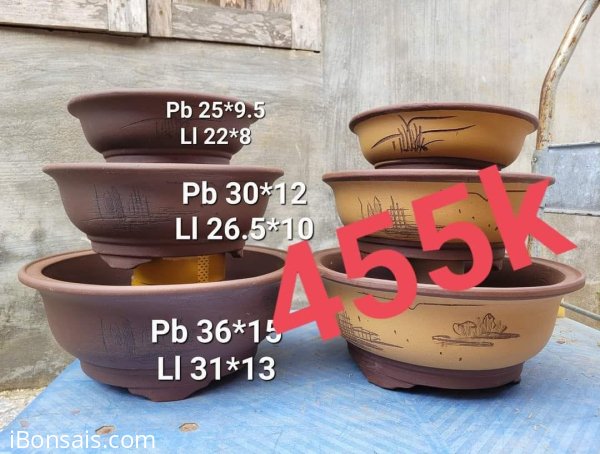 455k/ combo 6 chiếc chậu tròn lỗi thanh lí ạ
