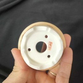 Chậu vẽ tay phong cảnh, miệng loe; size nhỏ T021