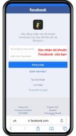 Đăng nhập dùng tài khoản Facebook